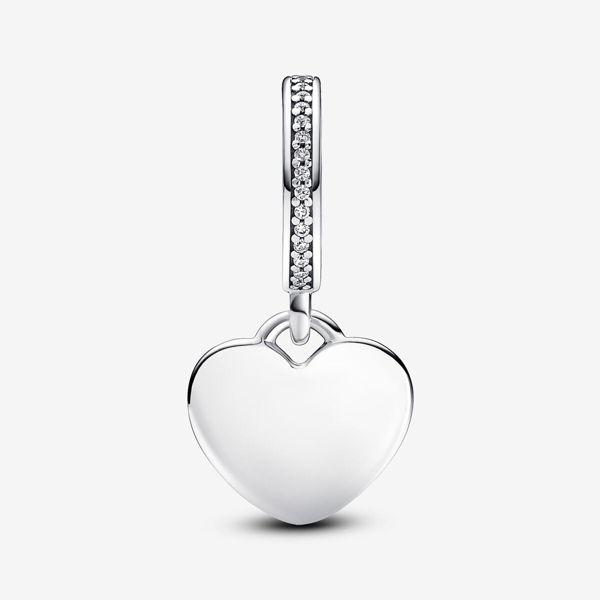 Tasmania Engravable Heart Dangle Charm