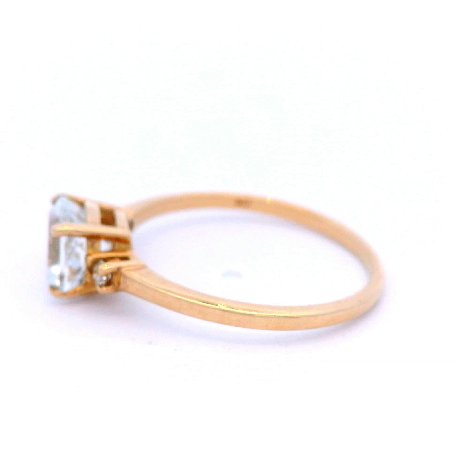 Aquamarine & Diamond Dress Ring