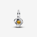 November Honey Eternity Circle Dangle Charm