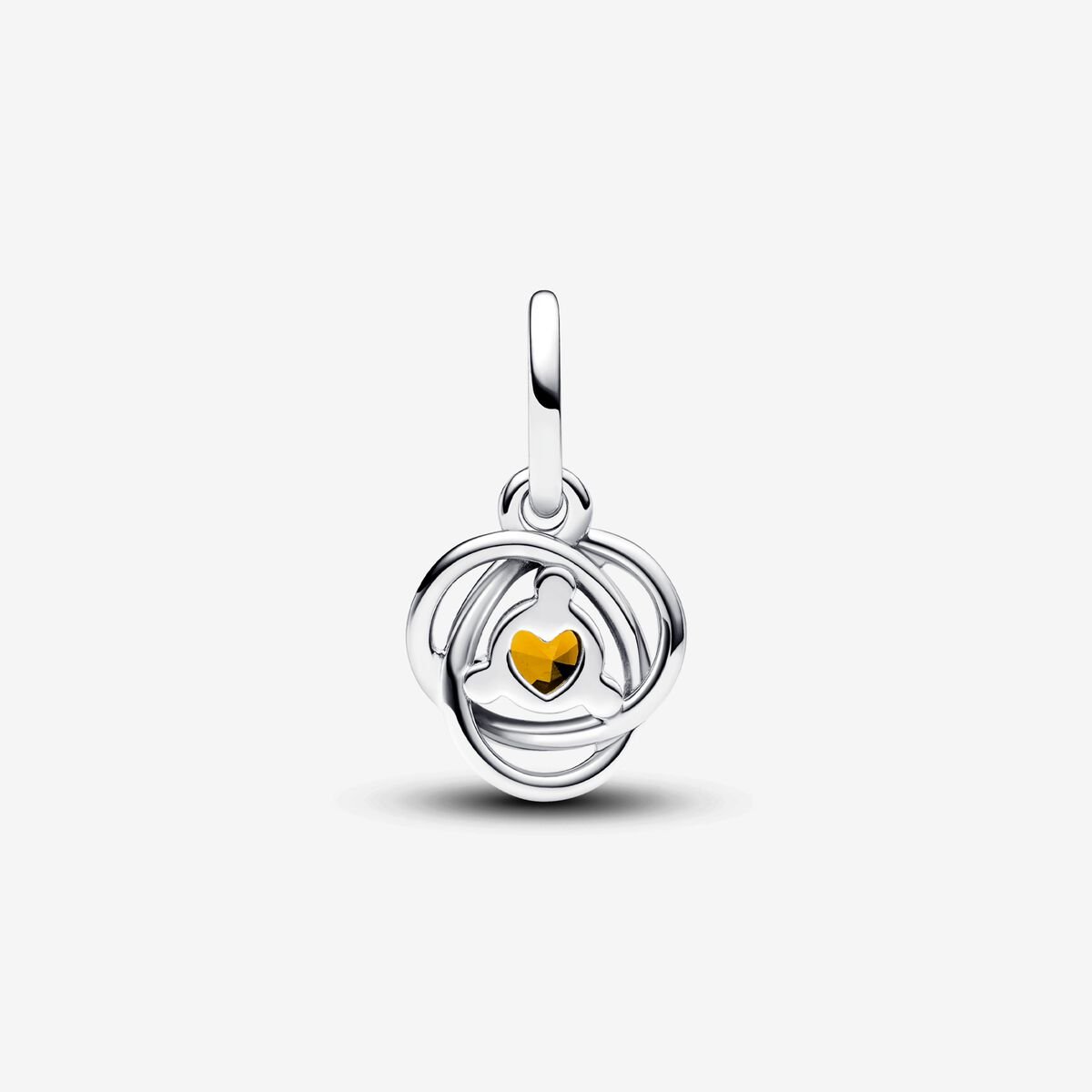 November Honey Eternity Circle Dangle Charm