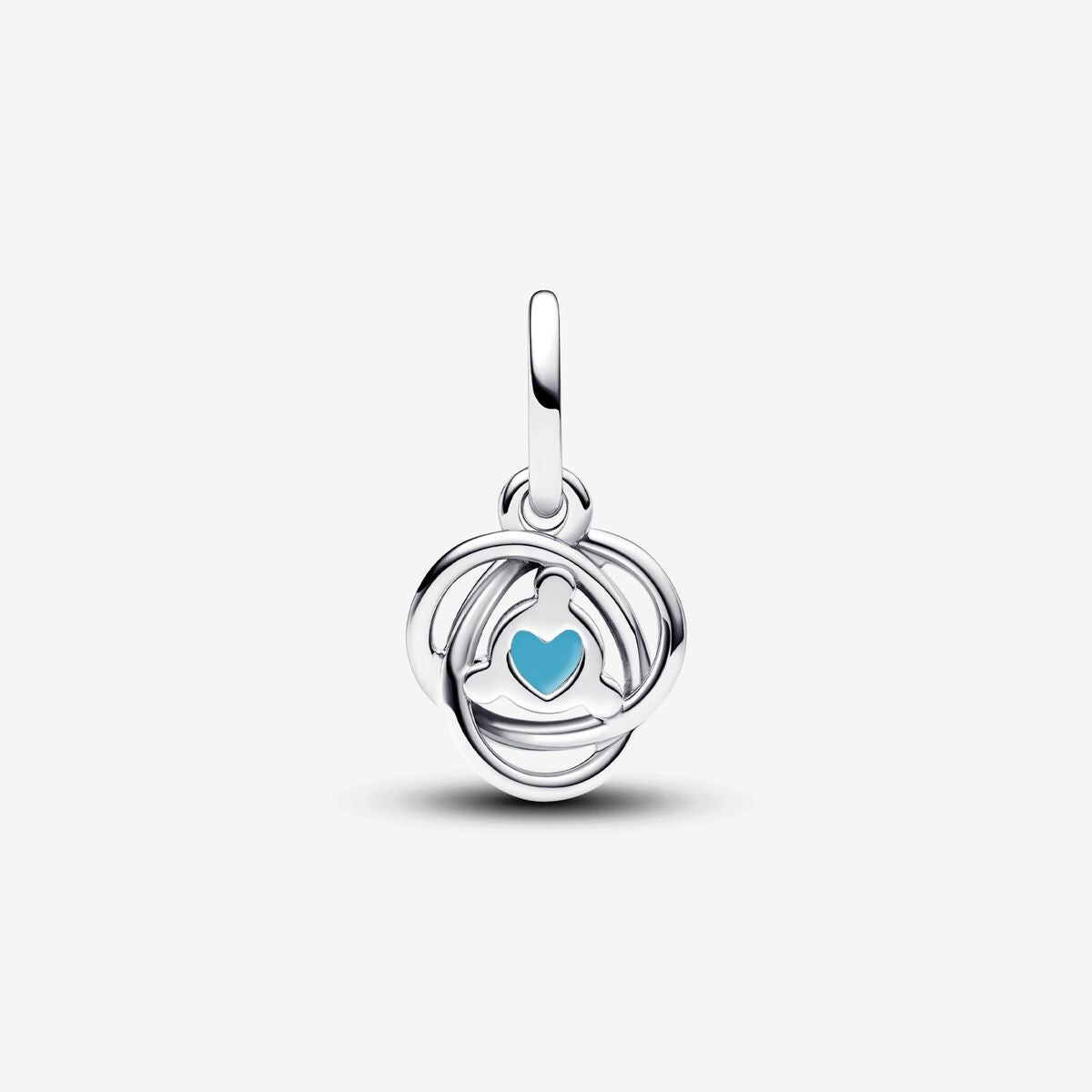 Turquoise Blue Eternity Circle Dangle Charm