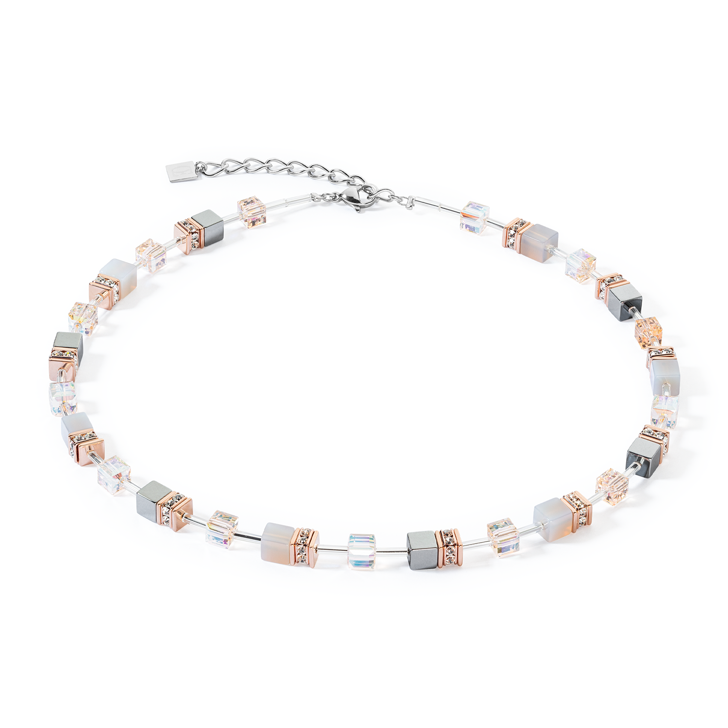 Coeur De Lion Geo Cube Iconic Multicolour Necklace