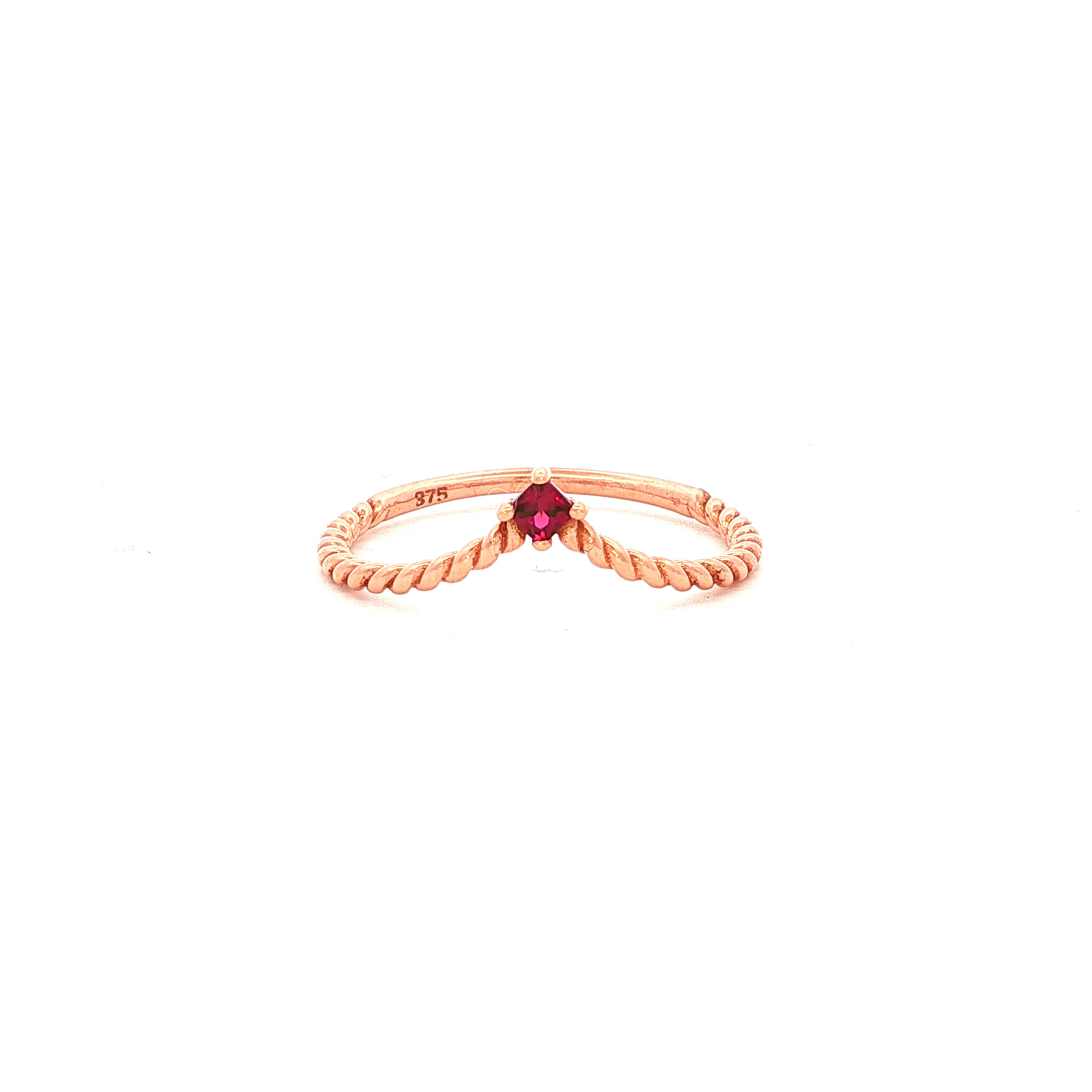 Rhodolite Garnet Ring in Rose Gold
