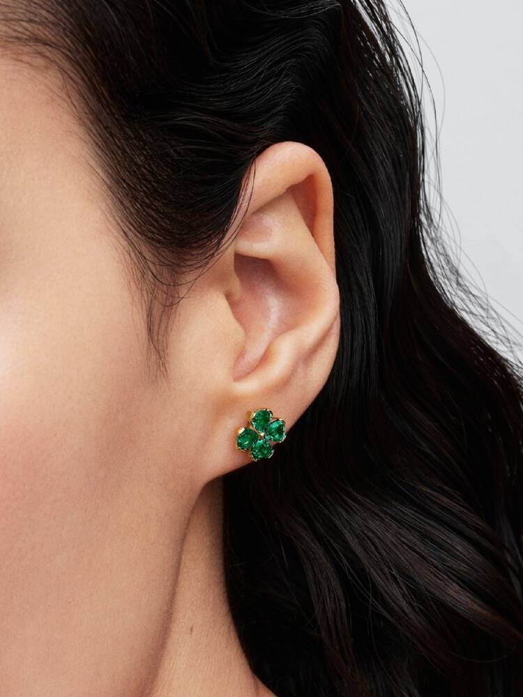 Pandora Green Lucky Clover Stud Earrings