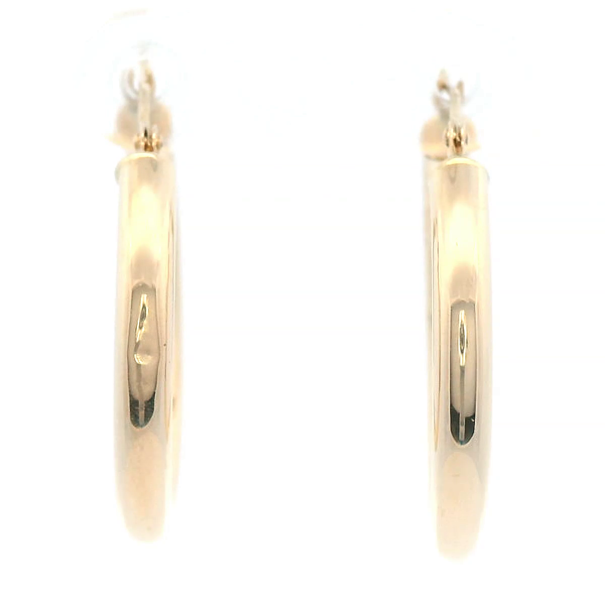 14 carat Yelow Gold 25mm Hoop Earrings