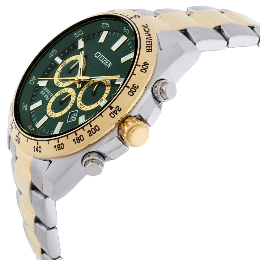 Citizen Sports Chronograph Quartz Green Dial Men's Watch