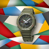 G-Shock Duo Multi Color Green GAB2100FC-3A