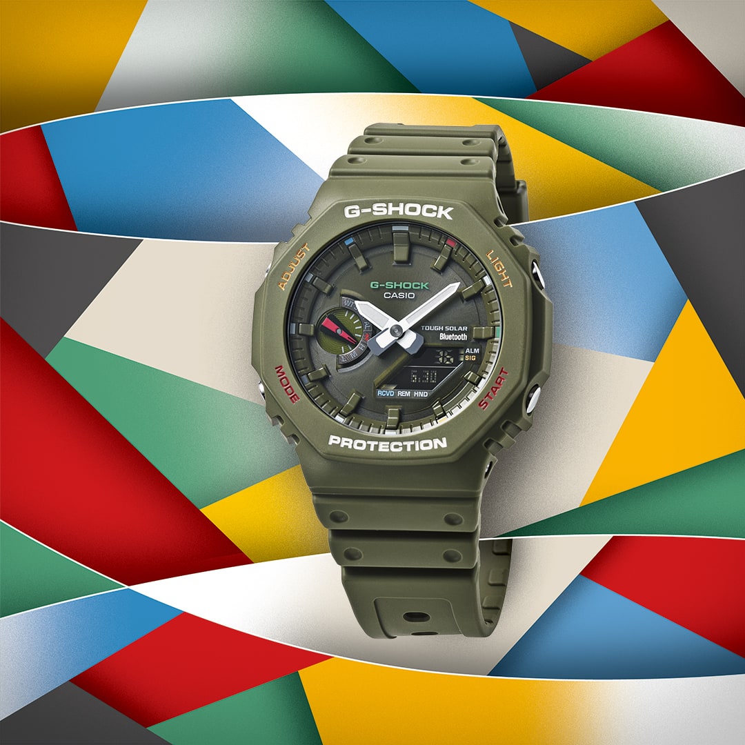 G-Shock Duo Multi Color Green GAB2100FC-3A