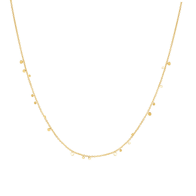 Ania Haie Gold Mini Disc Stacking Necklace