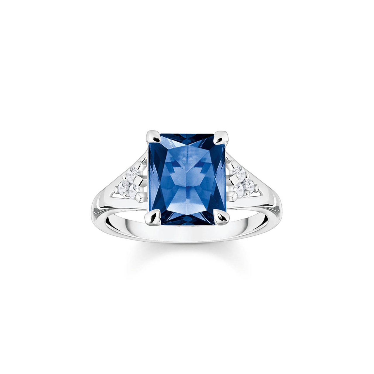 Thomas Sabo Heritage Blue Cubic Zirconia Cocktail Ring