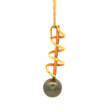 Black Pearl and Diamond Drop