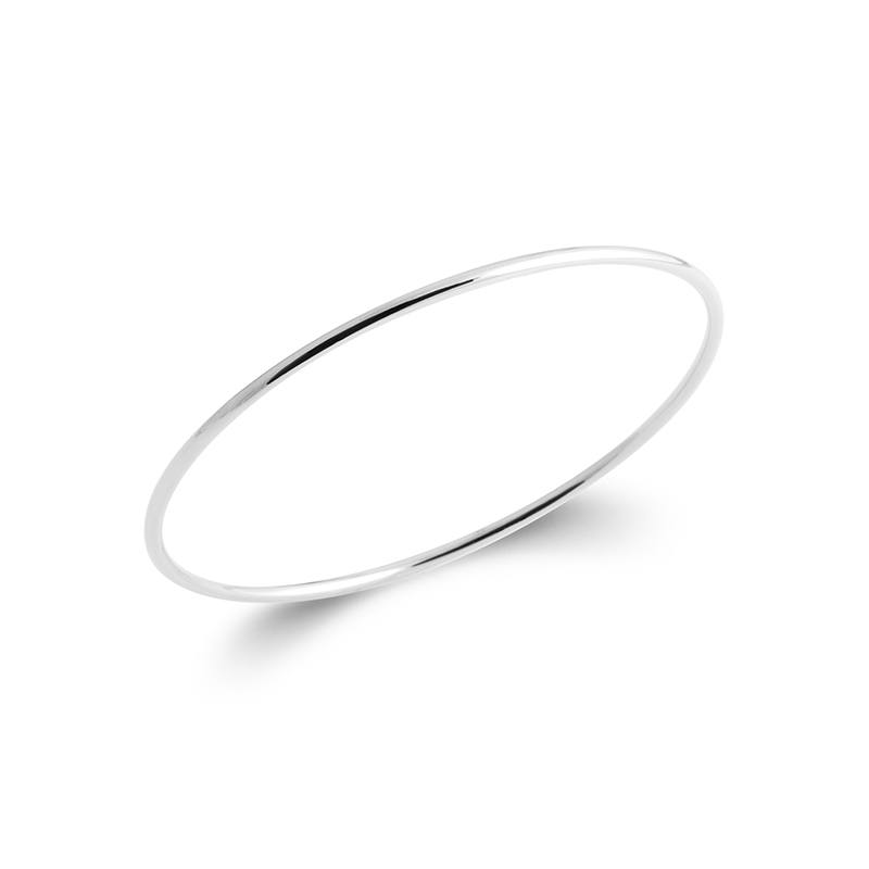 Sterling Silver Plain Solid Bangle
