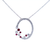 Diamond & Ruby Oval Pendant