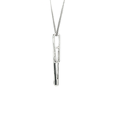 Contemporary White Gold Chain Necklace with Round Cut Diamonds