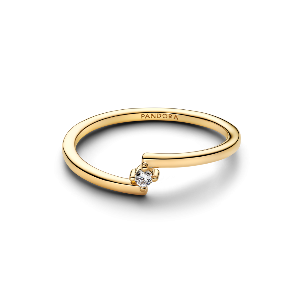 Pandora Split Solitaire Ring