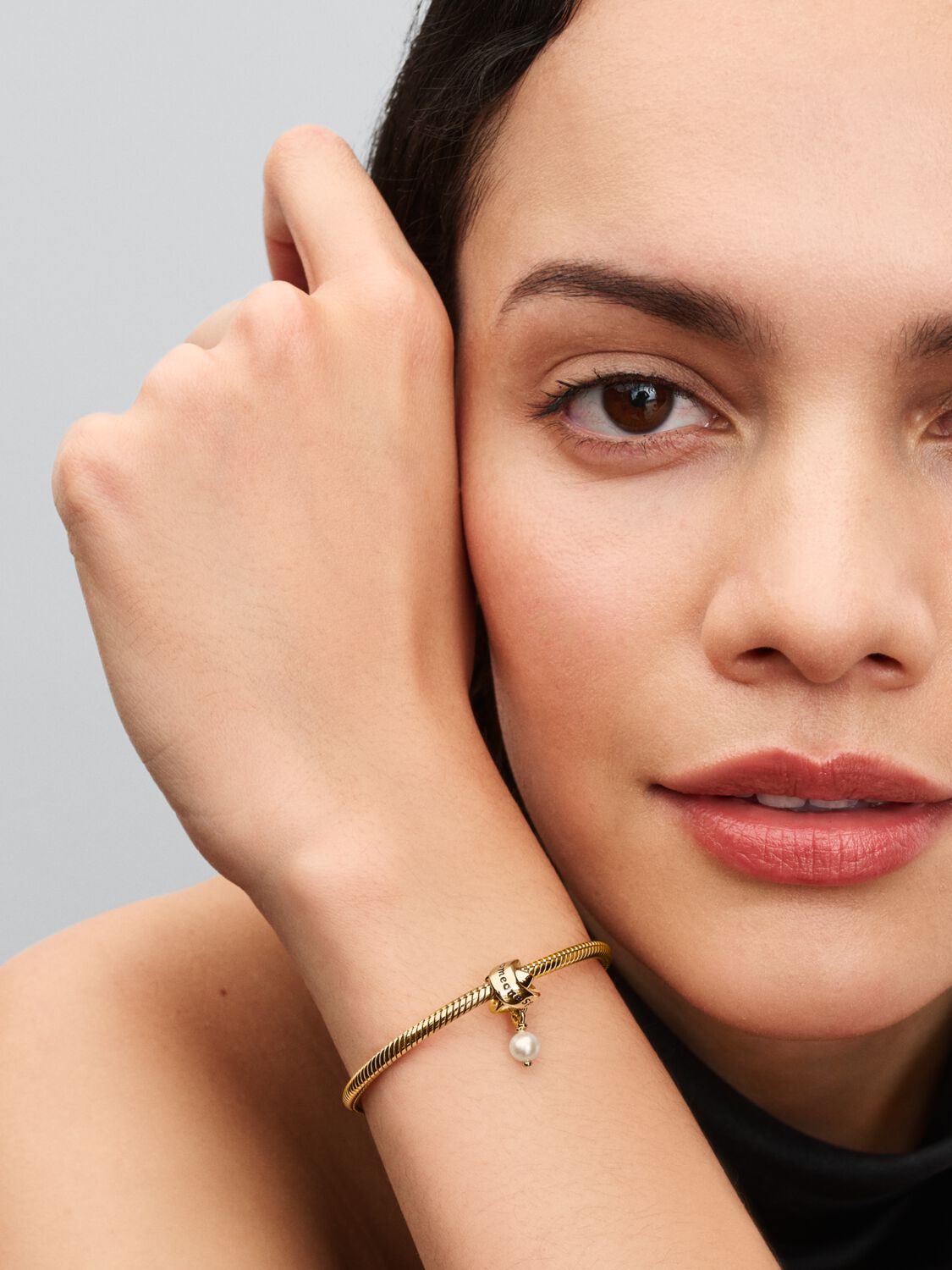 Pandora Treated Freshwater Cultured Pearl Ribbon Charm