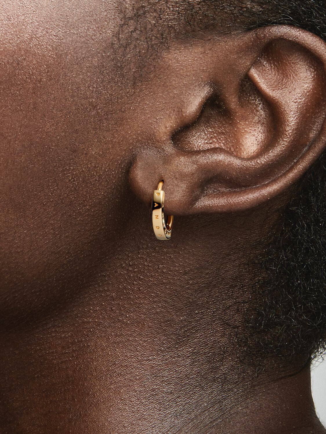 Pandora Signature I-D Hoop Earrings