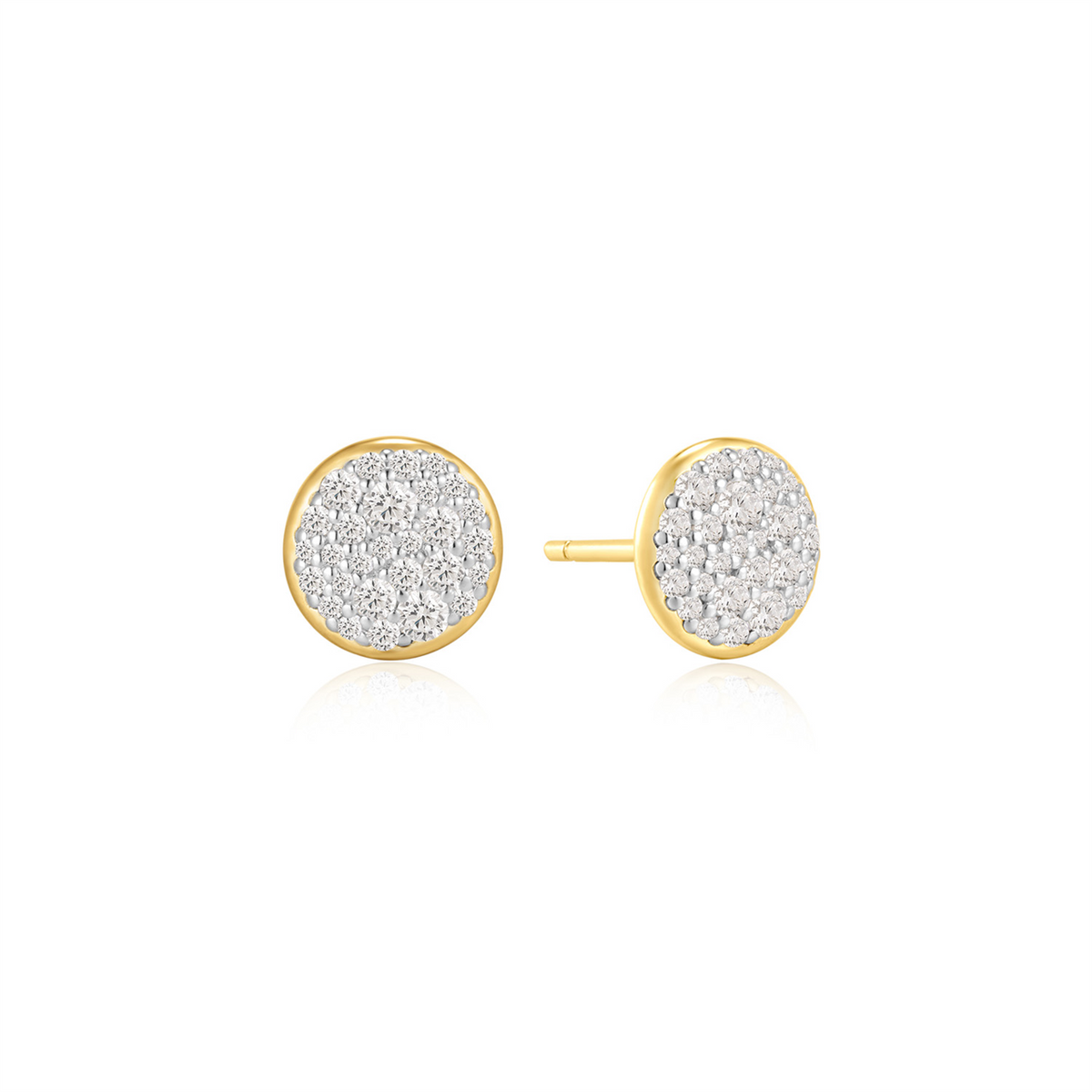 Ania Haie Pavé Disc Stud Earrings