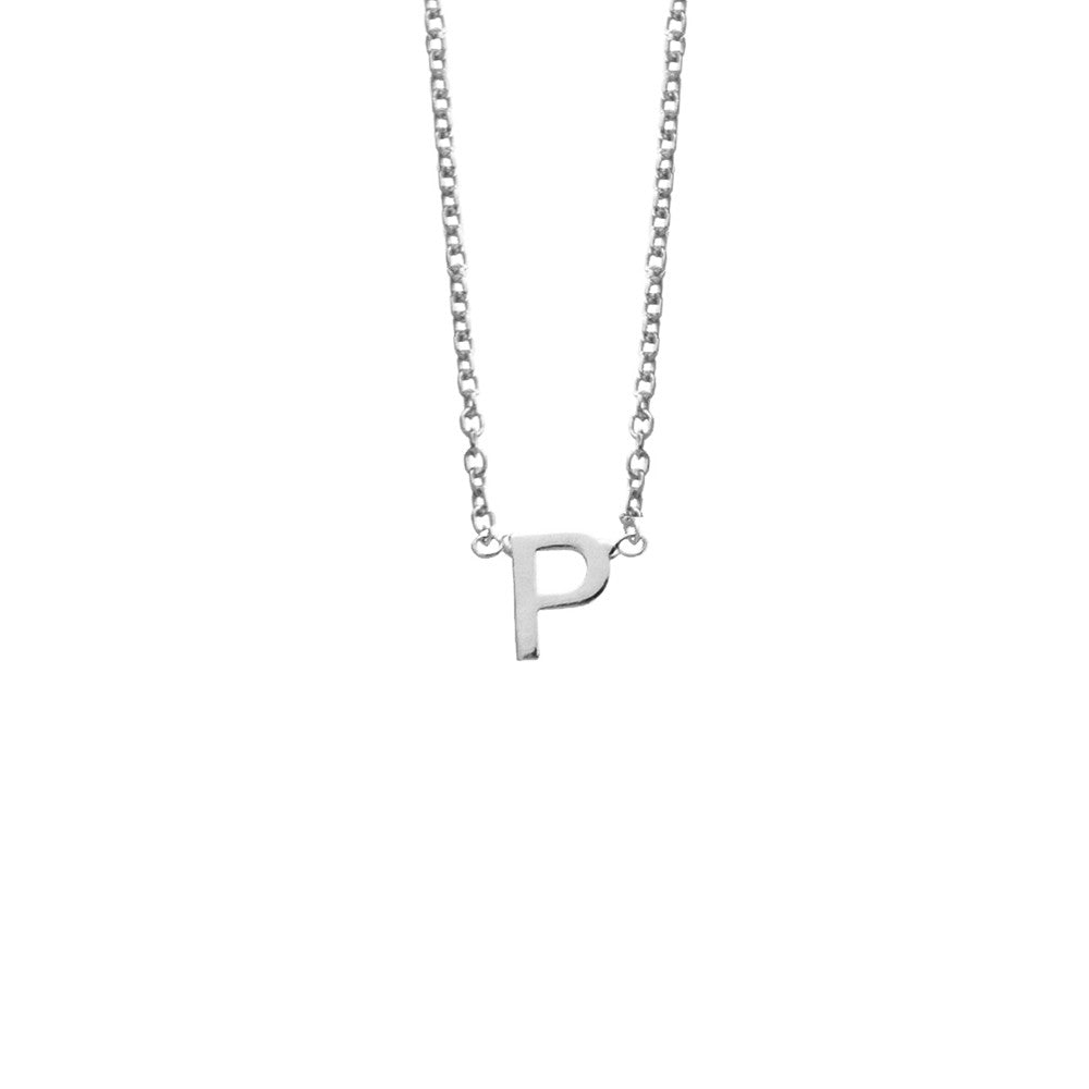 Initial Necklace Petite Initial Pendant