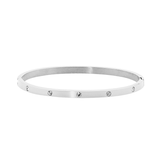 Ellani Stainless Steel Hinged Bangle