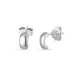 Sterling Silver Curved Lip Stud