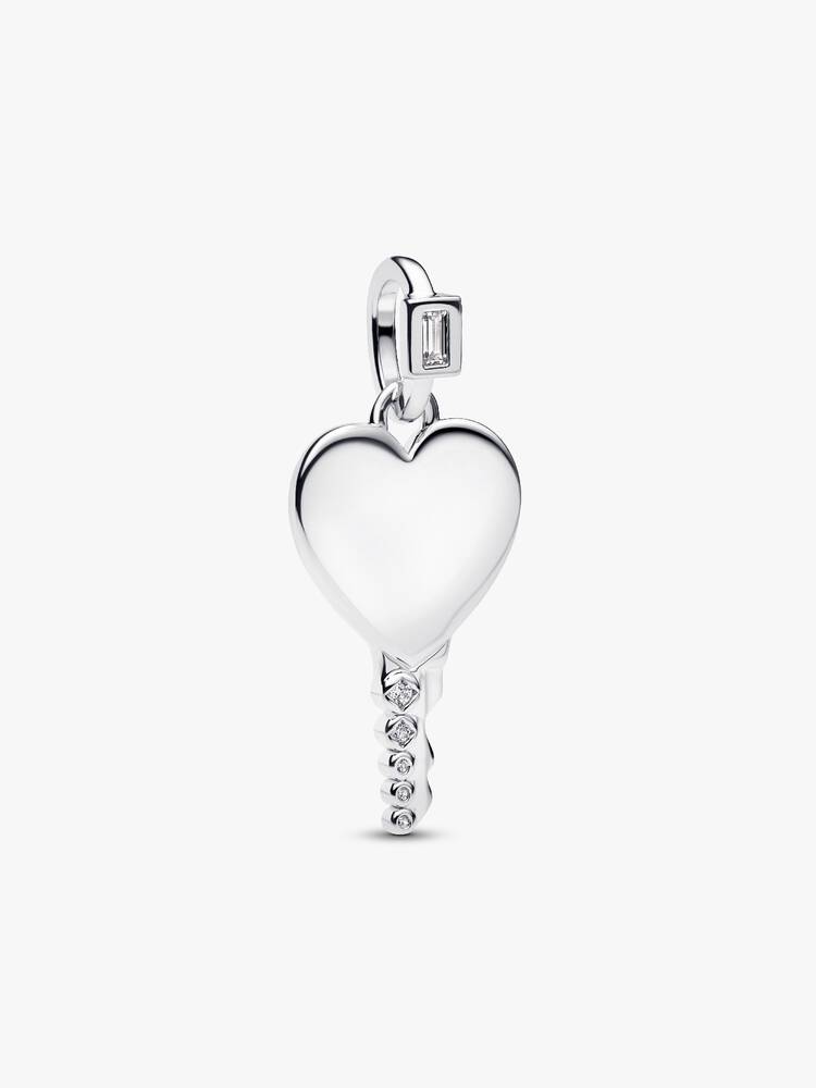 Pandora Engravable Heart Key Pendant
