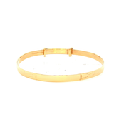 Expanding Baby Bangle in Yellow Gold