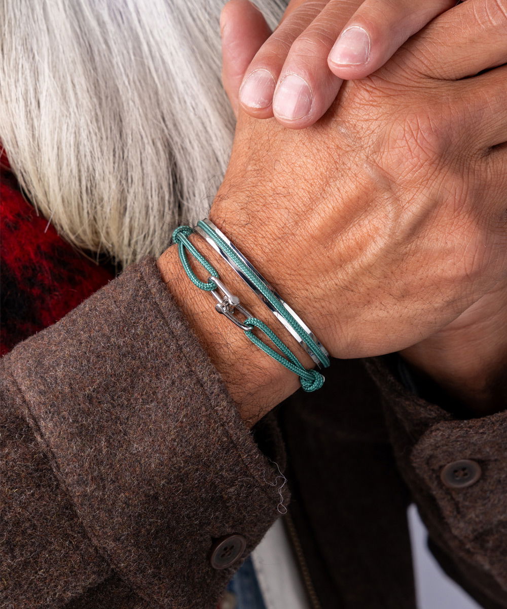 Pig & Hen Daunting Dean  =Patina Green | Silver