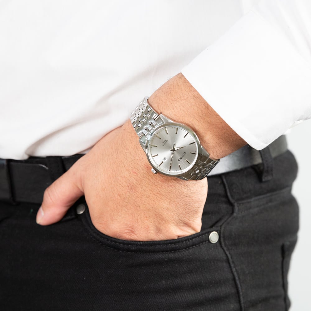 Citizen Quartz Silver Dial Stainless Steel BI5000-87A