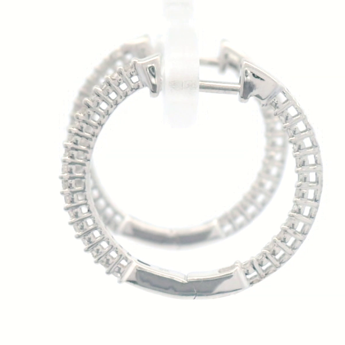 Diamond Inside Out Hoops