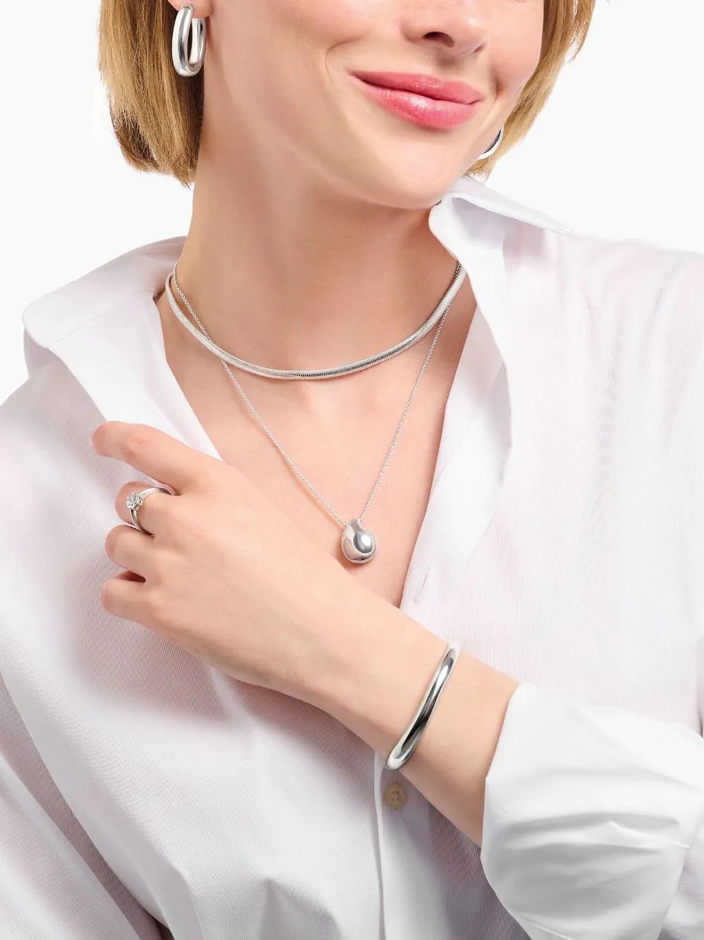 Thomas Sabo Bold Necklace with Pendant drop-shaped