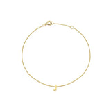 9ct Yellow Gold Mini Initial Bracelet