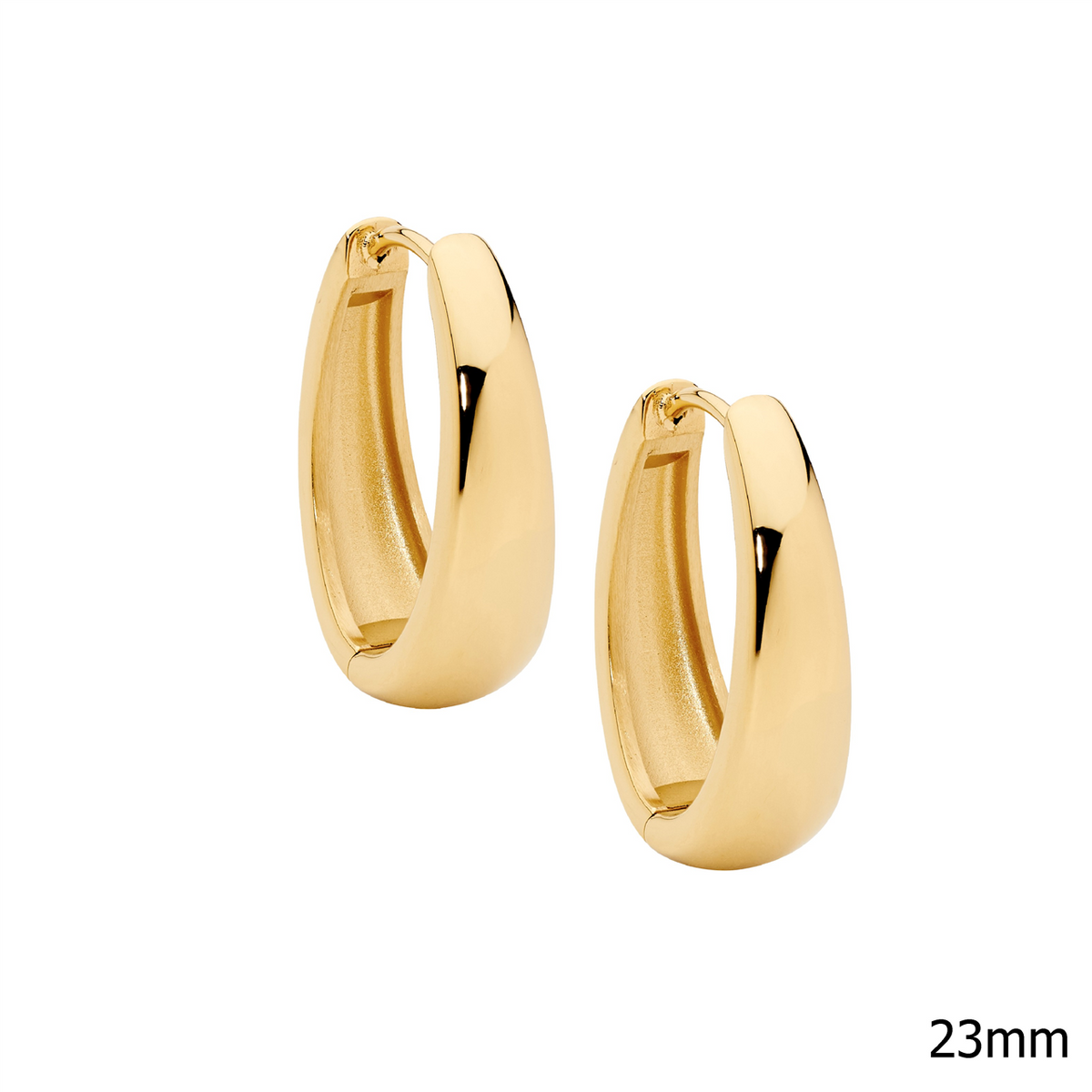 Ellani Stainless Steel 23mm Hoop Earrings