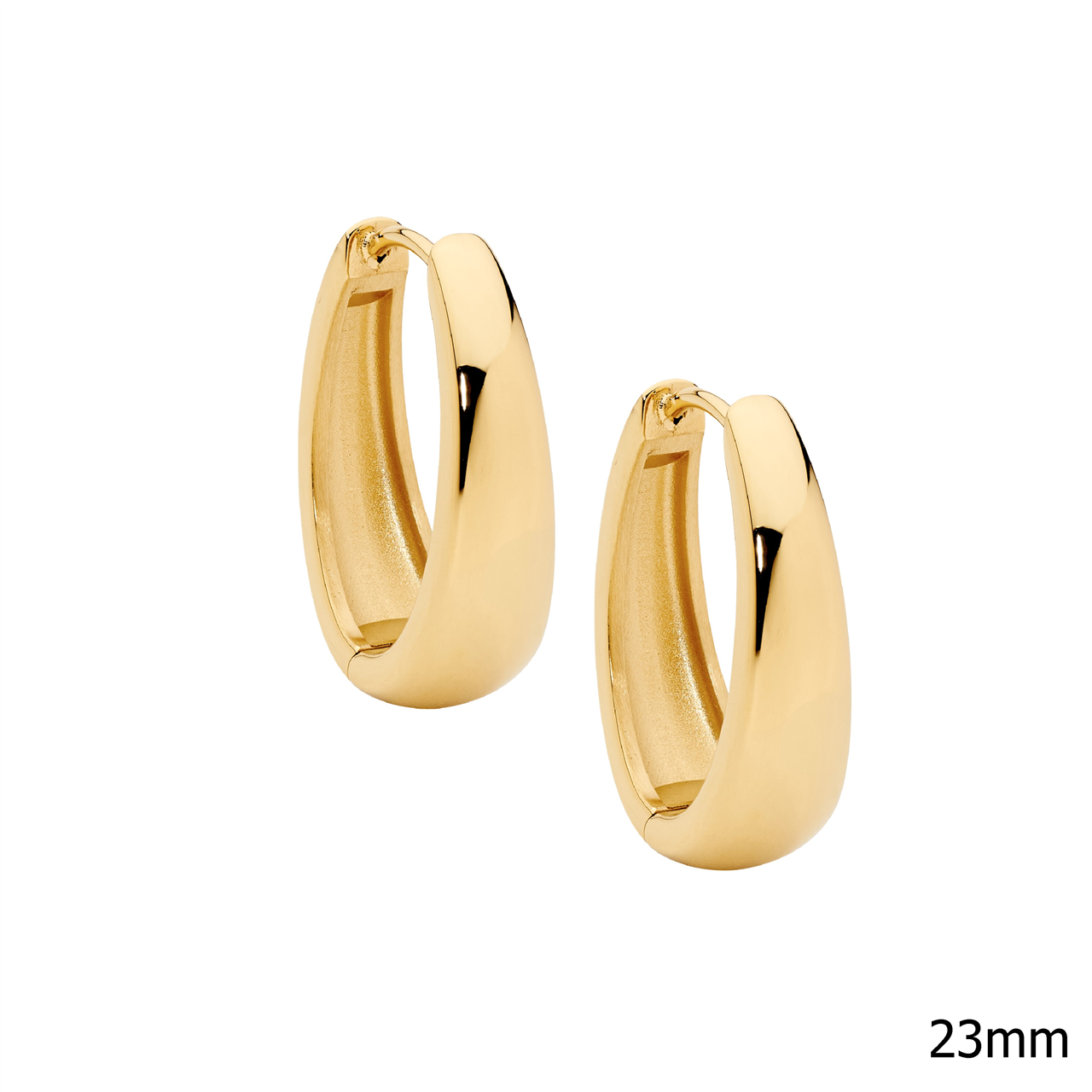 Ellani Stainless Steel 23mm Hoop Earrings