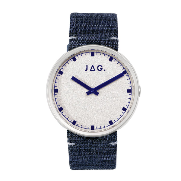 Jag Cronulla White Dial 42mm Leather Strap Watch J2778