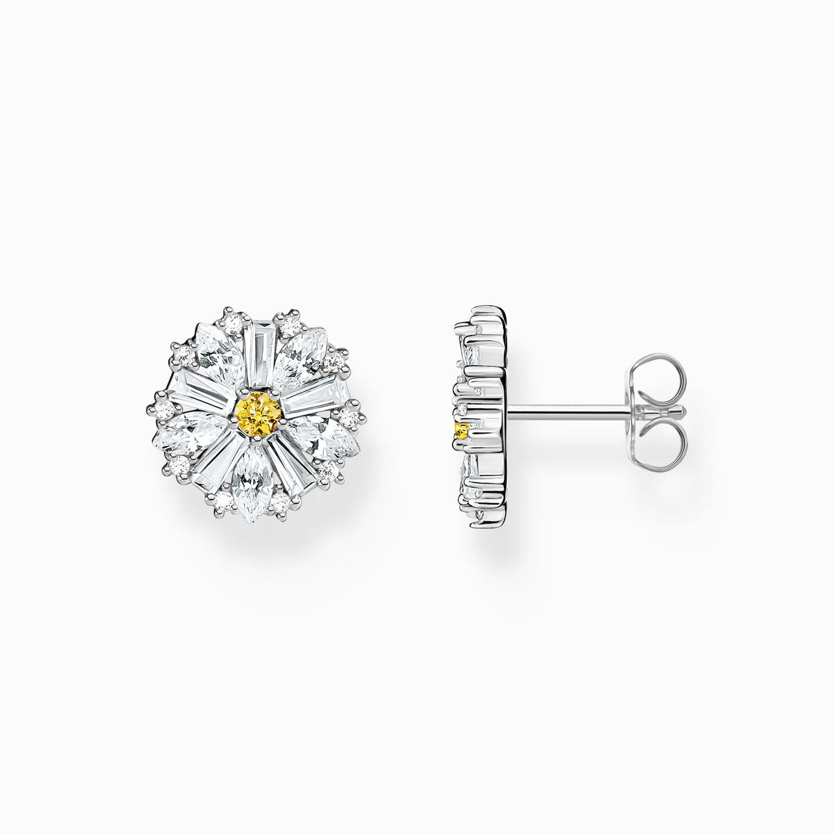 Thomas Sabo Sterling Silver Lovely Daisy Large Studs