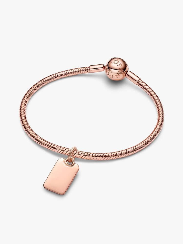 Pandora Engravable Rectangle Tag Pendant