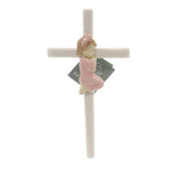 Praying Baby Girl Cross | Porcelain