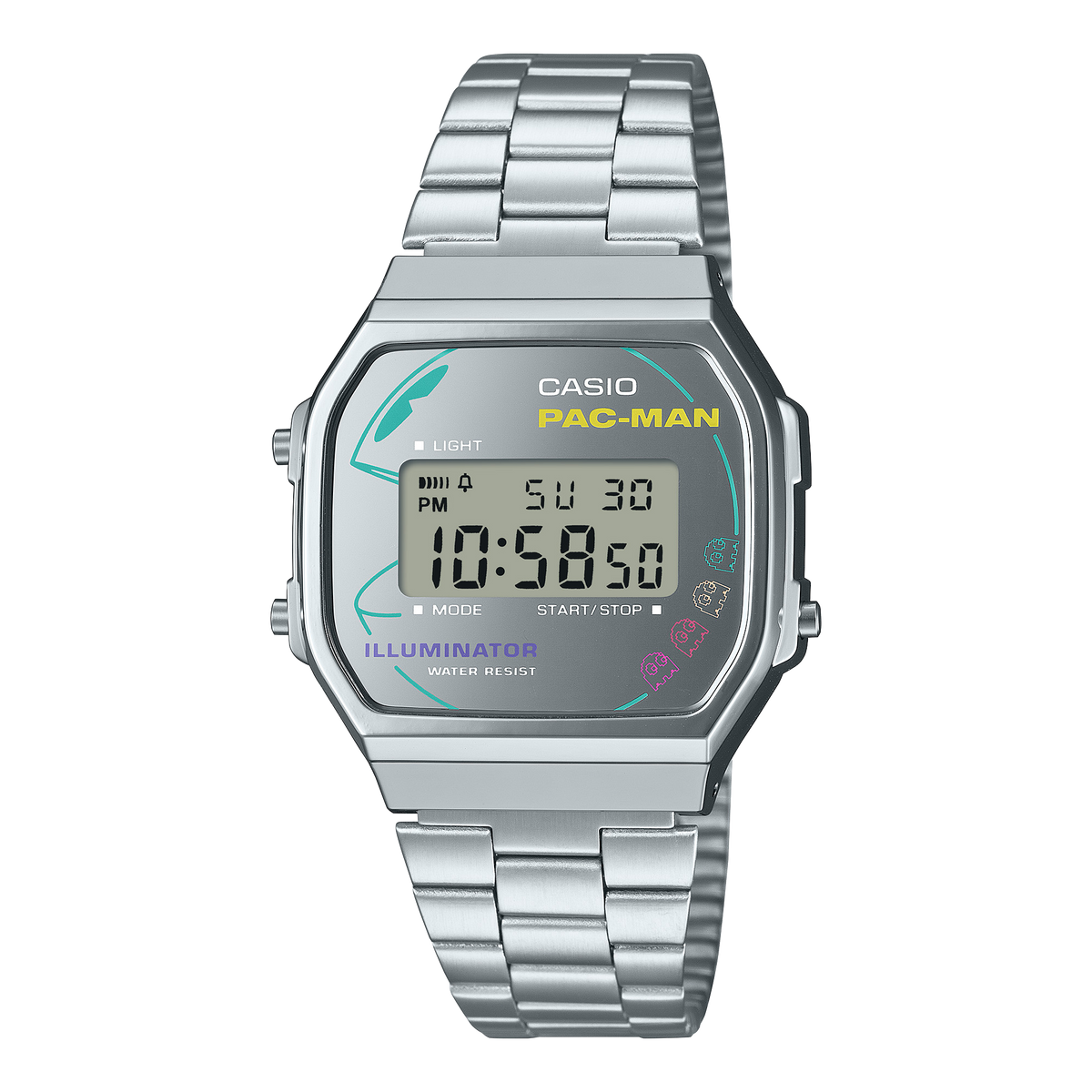 Casio Vintage Digital PAC-MAN Collaboration Quartz A168WEPC-7A