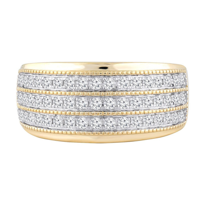 9ct Yellow Gold 0.5ct Diamond Ring