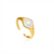 Ania Haie Compass Emblem Gold Adjustable Ring