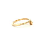 Citrine and Diamond Dress Ring in Yellow Gold