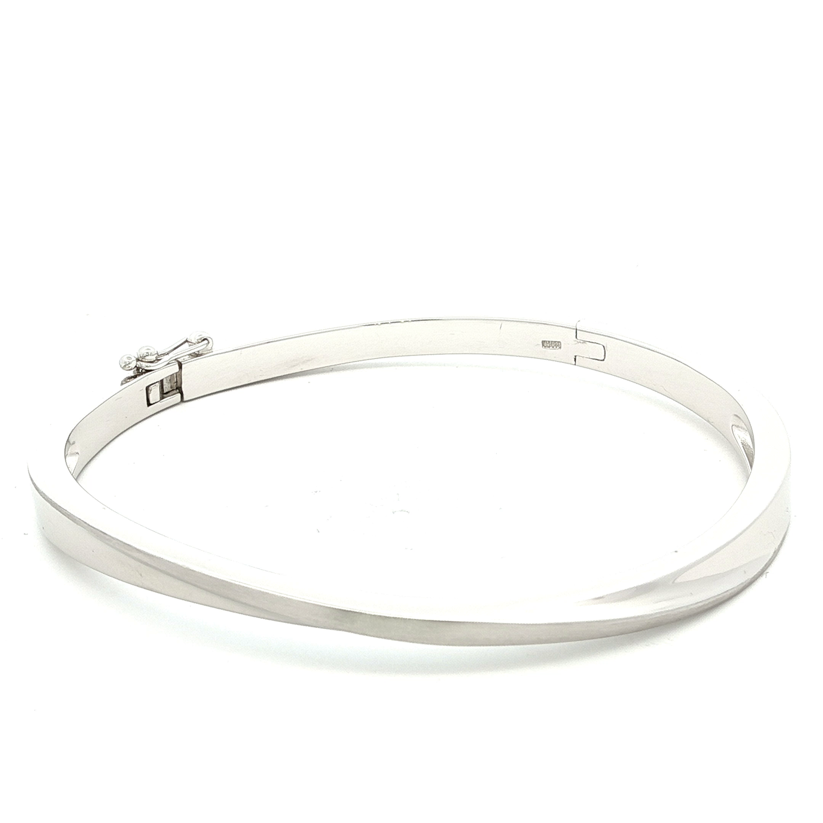 Breuning Sterling Silver Hinged Bracelet