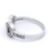 Diamond Set Infinity Ring in White Gold