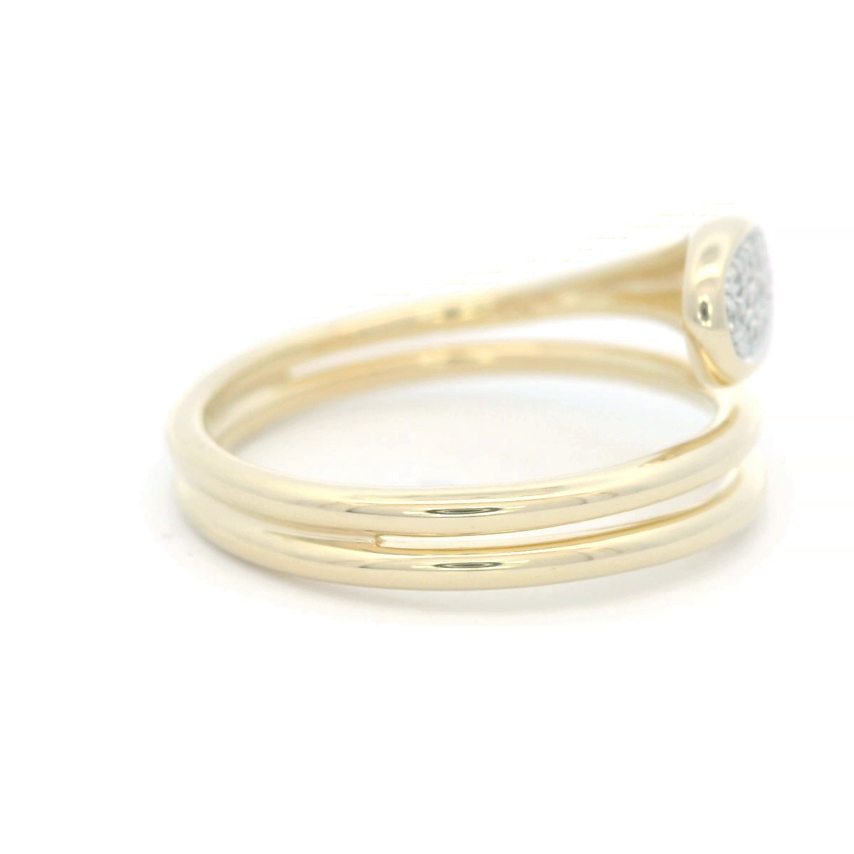 Diamond Dress Ring Set in Yellow Gold