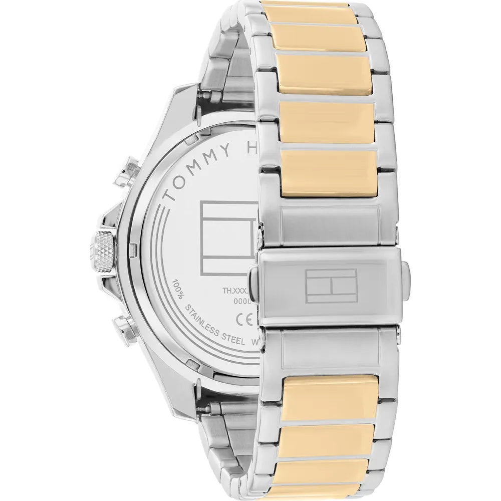 Tommy Hilfiger Two-Tone Steel Green Dial Multi-function Men's Watch