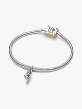 Pandora Disney Belle Enchanted Rose Lab-grown Diamond Dangle Charm