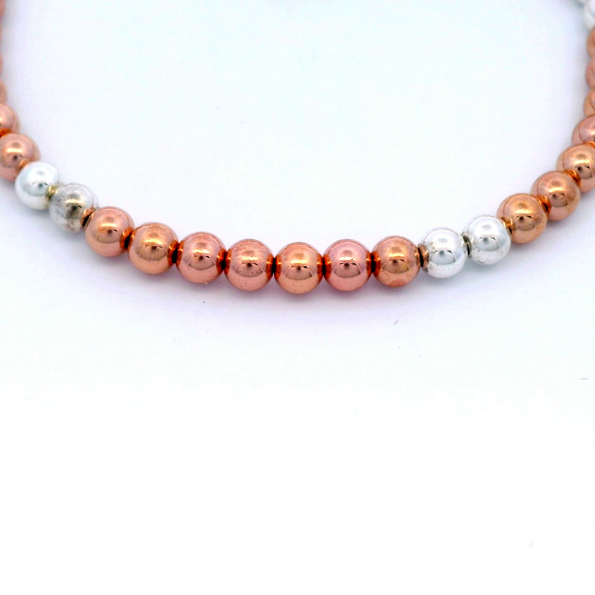 Von Treskow Stretchy Two Tone Threepence Bracelet