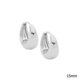 Ellani Stainless Steel Hoop Earrings