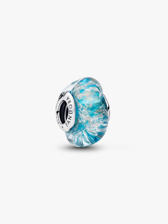 Pandora Turquoise Murano Glass & Glitter Charm